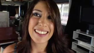 Pleasure Teen - Brunette teen Abby Lane sucks and fucks cock