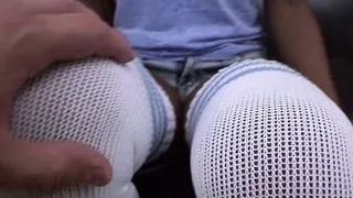 Taylor Rubs Her Black Pussy, Then Sucks Cock For The Facial