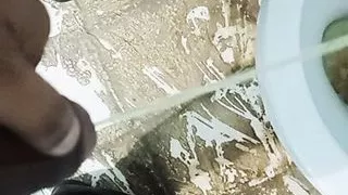 I couldn't control myself and started peeing all over the toilet
