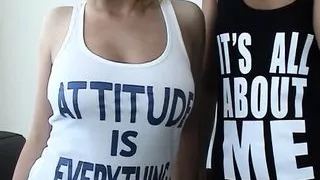 Teens home alone... lesbian dildo party after school