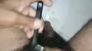 Penis hair removal