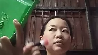 Chinese girl alone at home 41