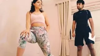 Teen tricked into getting naked for personal trainer and sucking his cock