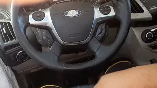 Sitting in the car with a boner – wow, grab it!