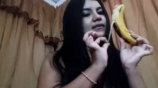 blowjob for big banana and deepthroat, too