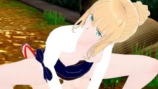 Get Fuck with SABER from Fate Series