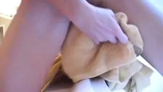 Sophie rubbing and cumming hard