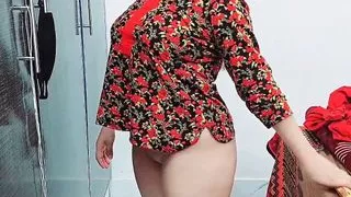 Rabia Bhabhi Does Striptease Home Alone. Teasing Her Boyfriend With Banana, Moaning And Sex Talk In Hindi