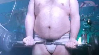 Pumping iron in the morning