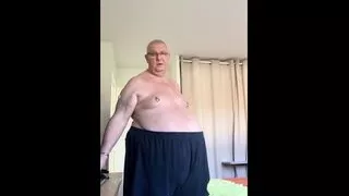 Papa grosbebe42 fondles himself in front of the camera