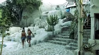 Lyndsey Love and Lacey Love fuck a cock in a tub