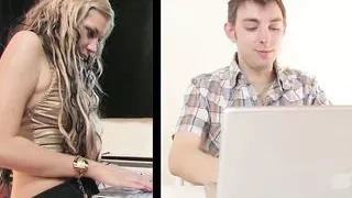 Betty is a blond teen who loves having cock in her mouth