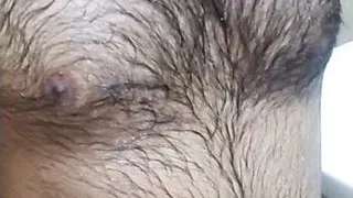 Old daddy showing his body after shower