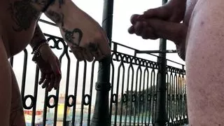 Outside Public fuck and suck with Cheyenne