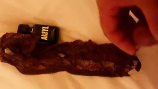 Panty wank into my sissies panties