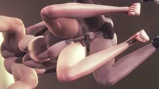 Hentai Uncensored 3D - Tanami x 2 Futanaris Boobjobs and threesome