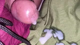 Lava of creamy cum keeps cumming out from a mushroom head Asian cock that is so mouth watering and will you crave