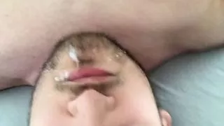 Starchest cums in mouth again (with pants)