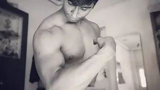 Muscular Guy Shower Time