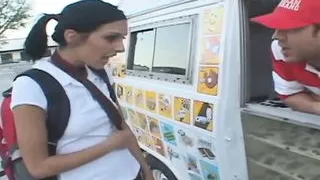 Brunette Teen Stephanie Kane Gets Fucked By Ice Cream Man
