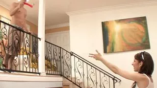 Lexi is a teen babysitter who sucks and fucks cock