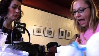 Lesbian teens Maggie and Sadie Lune are foot lovers