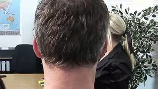 Jamie Brooks masturbates and opens all holes in group anal scene