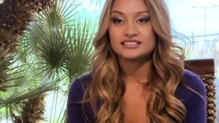 Sexy Natalia Rhodes enjoys and squirts while jumping on a cock