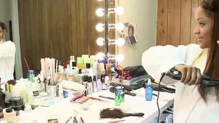 Riyanna Skie is a black brunette with a big cock shoved