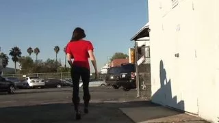 Juliette Bardot holds Jerry's entire cock deep inside her