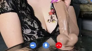 Video Calling Your Girlfriend - She Gives You Jerk Off Instructions