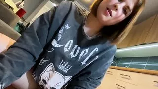 Reverse sex ended in Creampie