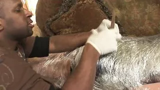 BBC fucks brunette milf!