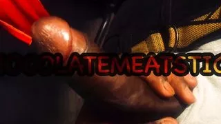 Jerking Big Black Cock