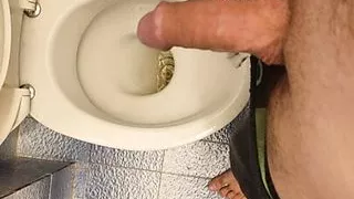Croat long piss POV big flacid cock
