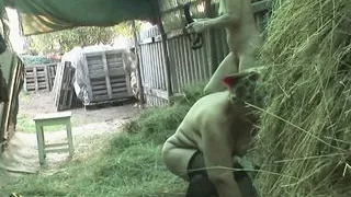 Ugly old grannies have lesbian sex on the farm