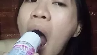 Chinese girl alone at home 66