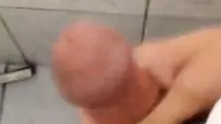 jerking off in the bathroom
