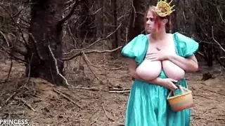 Anal Princess with massive tits sodomized by a fake lumberjack