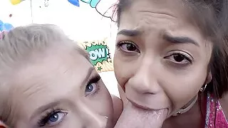 swallowed messy blowjob  session with xxlayna marie and harley king