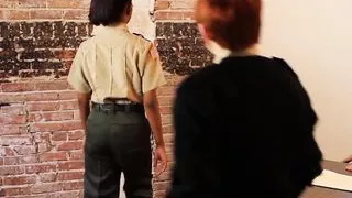 Nina Hartley and Lily Cade in an interracial lesbian