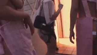 Asami and Megu fuck a cock in a threesome