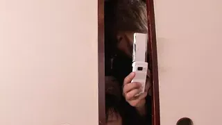 Japanese honey Yuuno Hoshi is masturbating, uncensored