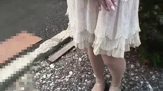 Grandma has a wet pussy and welcomes a cock into the house