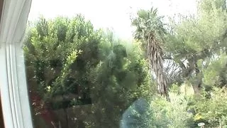 Brunette Emy with natural tits gets her pussy fucked