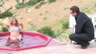 Teenage Alice Bell with natural tits fucks Otto Bauer