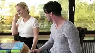 German Chubby Blonde College Girl Gets Fucked By Teacher