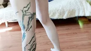 Workout with a dildo