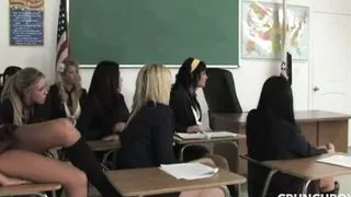 Big Orgy With Lesbians – More Than 10 Blond Girls Fucking Together