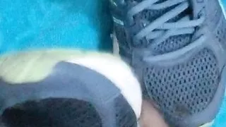 Cum in asics sneakers part 2